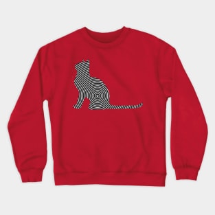 Cat Line Art Crewneck Sweatshirt